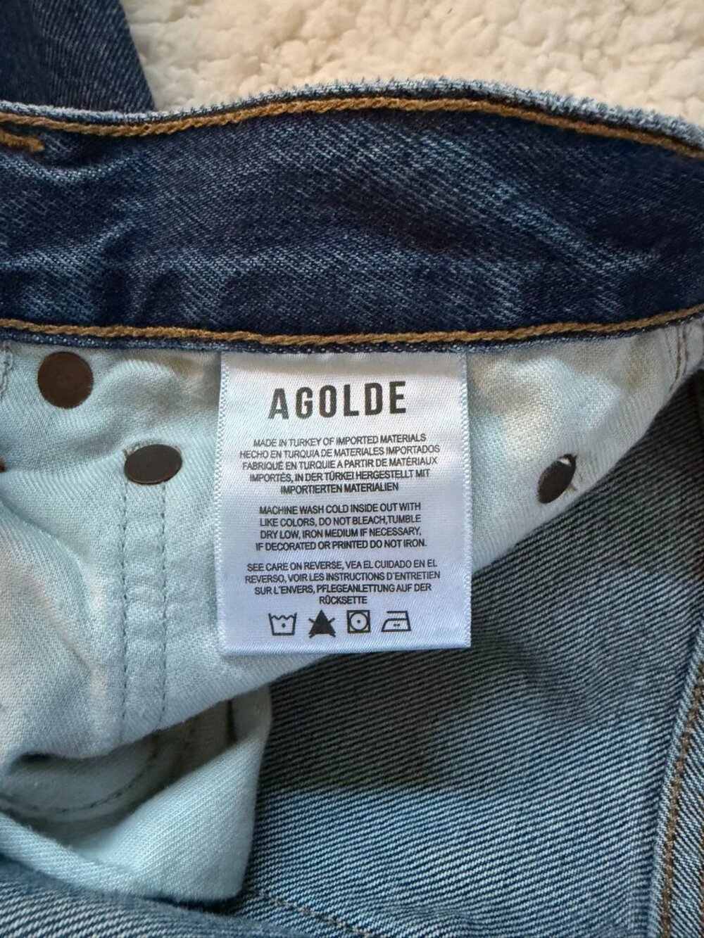 AGOLDE Low Slung Baggy Jeans - Size 28 - Picture 10 of 10